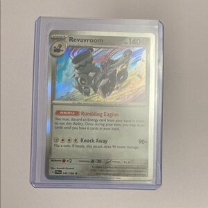 Pokemon Revavroom Card - Silver and Red 142/198